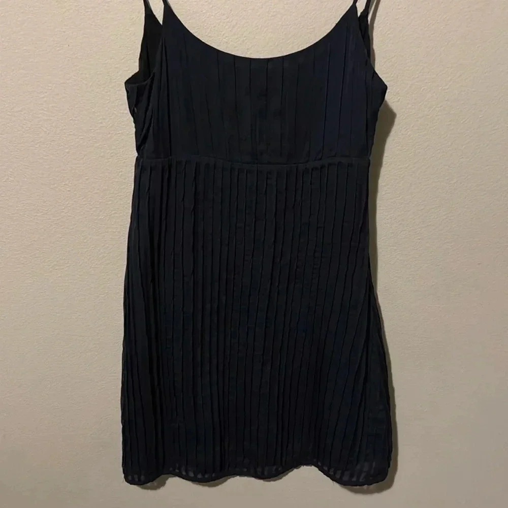 Alice & Olivia 100% Silk Mini Navy Blue Dress Womens XS Prom Homecoming Event
